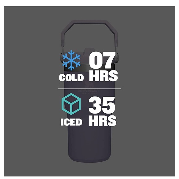 New 20oz Stanley IceFlow Stainless Steel Tumbler with Straw - Lavender NWT - Picture 5 of 6